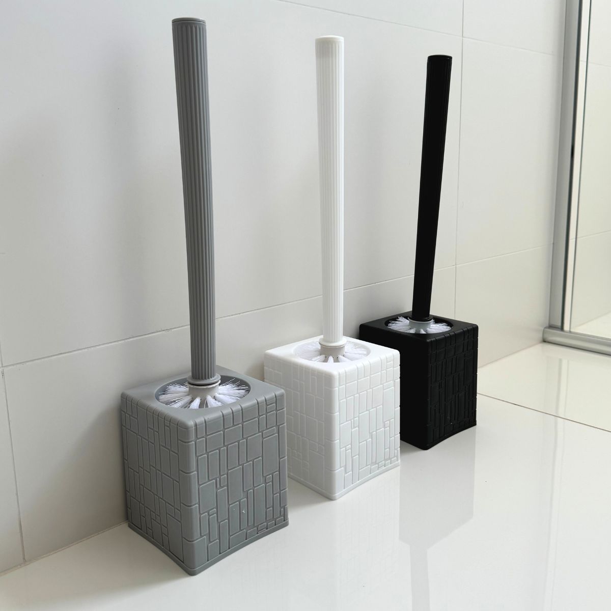 Escova De Vaso Sanitário Limpeza Vaso Com Adesivo Parede