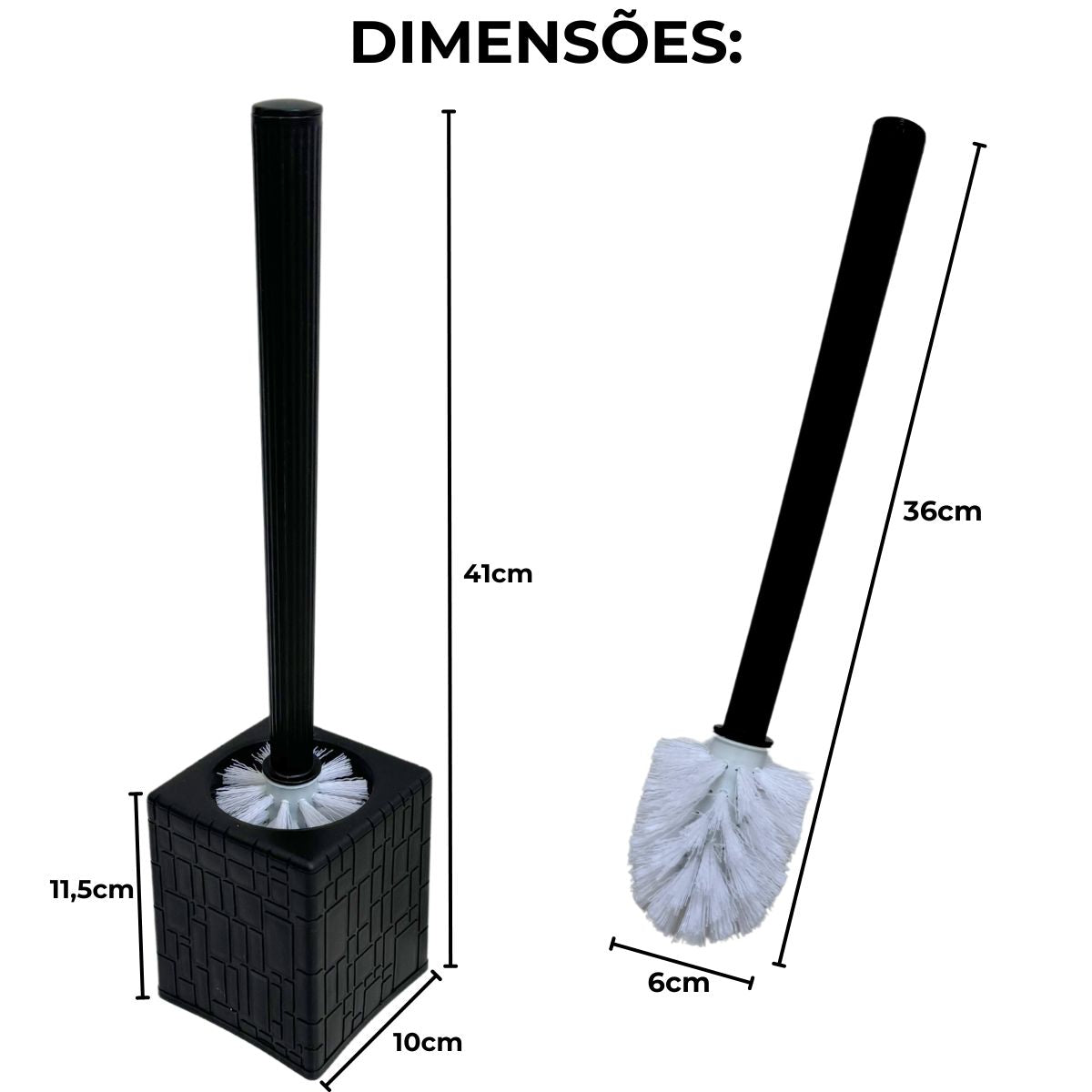 Escova De Vaso Sanitário Limpeza Vaso Com Adesivo Parede