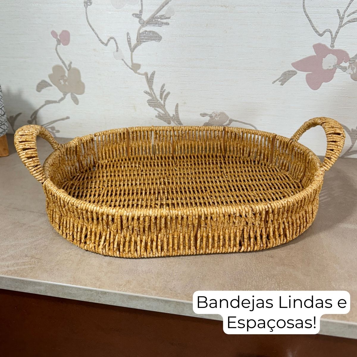 Bandeja Decorativa Organizadora Retangular