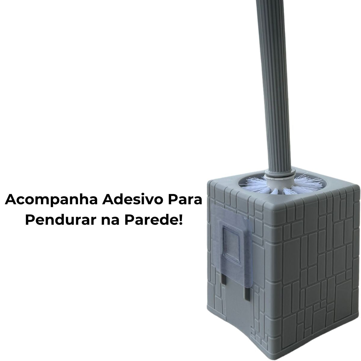 Escova De Vaso Sanitário Limpeza Vaso Com Adesivo Parede