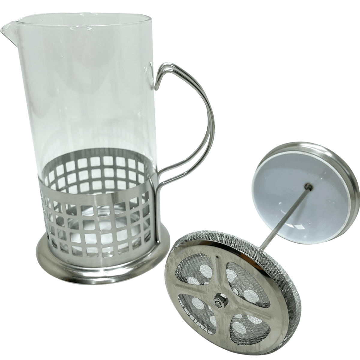 Cafeteira Prensa Francesa 600ml Aço Inox Quadrados