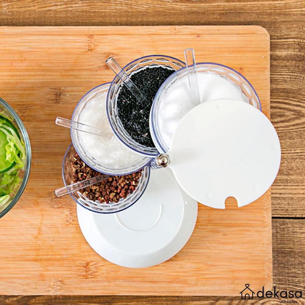 Porta Temperos Giratório 4 Potes em Vertical