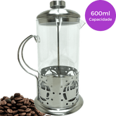 Cafeteira Prensa Francesa 600ml Aço Inox Cafés