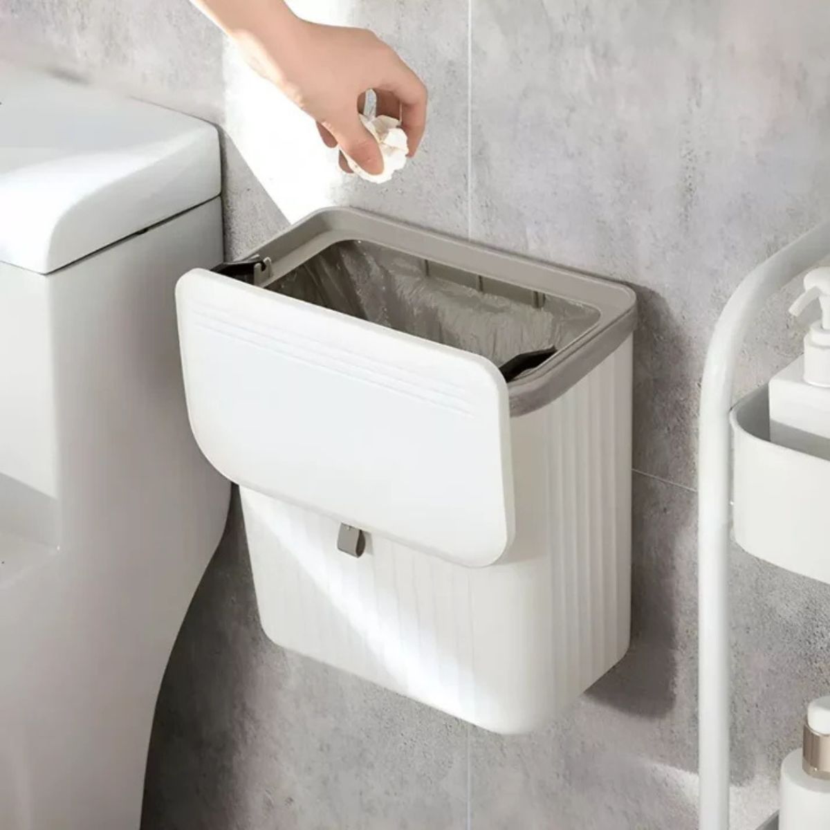 LixoFlex - Lixeira 9 Litros Pendurável + Adesivos ProFix de BRINDE!