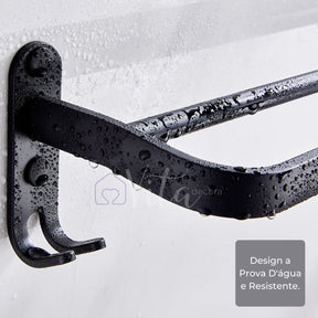 Suporte Toalha Duplo com Adesivos ProFix - Vita™ [FRETE GRÁTIS]