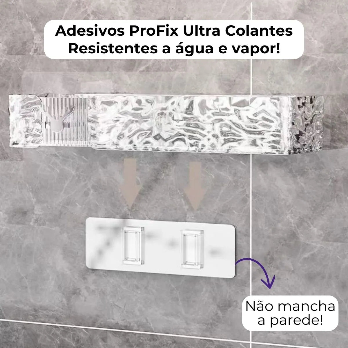 Prateleira Organizadora de Acrílico Vita Decora – Fixação Adesiva ProFix de BRINDE!