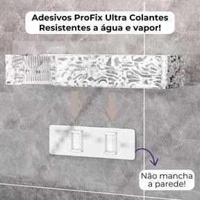 Prateleira Organizadora de Acrílico Vita Decora – Fixação Adesiva ProFix de BRINDE!
