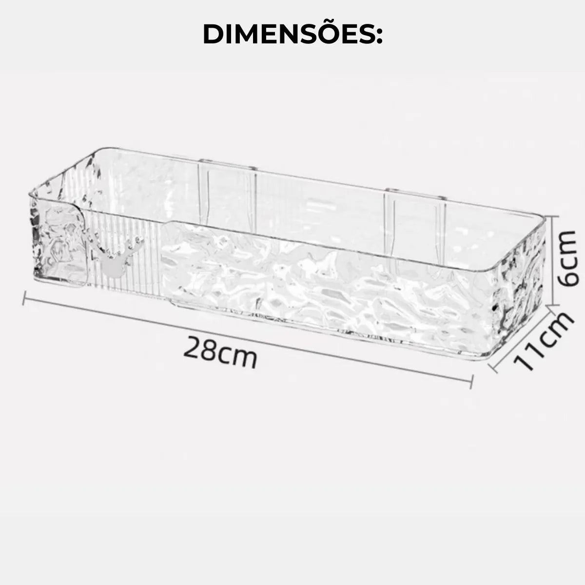 Prateleira Organizadora de Acrílico Vita Decora – Fixação Adesiva ProFix de BRINDE!