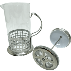 Cafeteira Prensa Francesa 600ml Aço Inox Quadrados