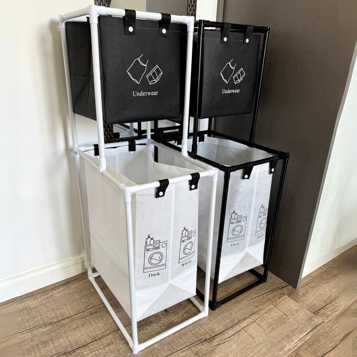 Cesto Roupa Suja Duplo Multiuso Organizador Prático Grande