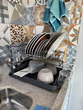 Escorredor De Louça 14 Pratos Aço Inox