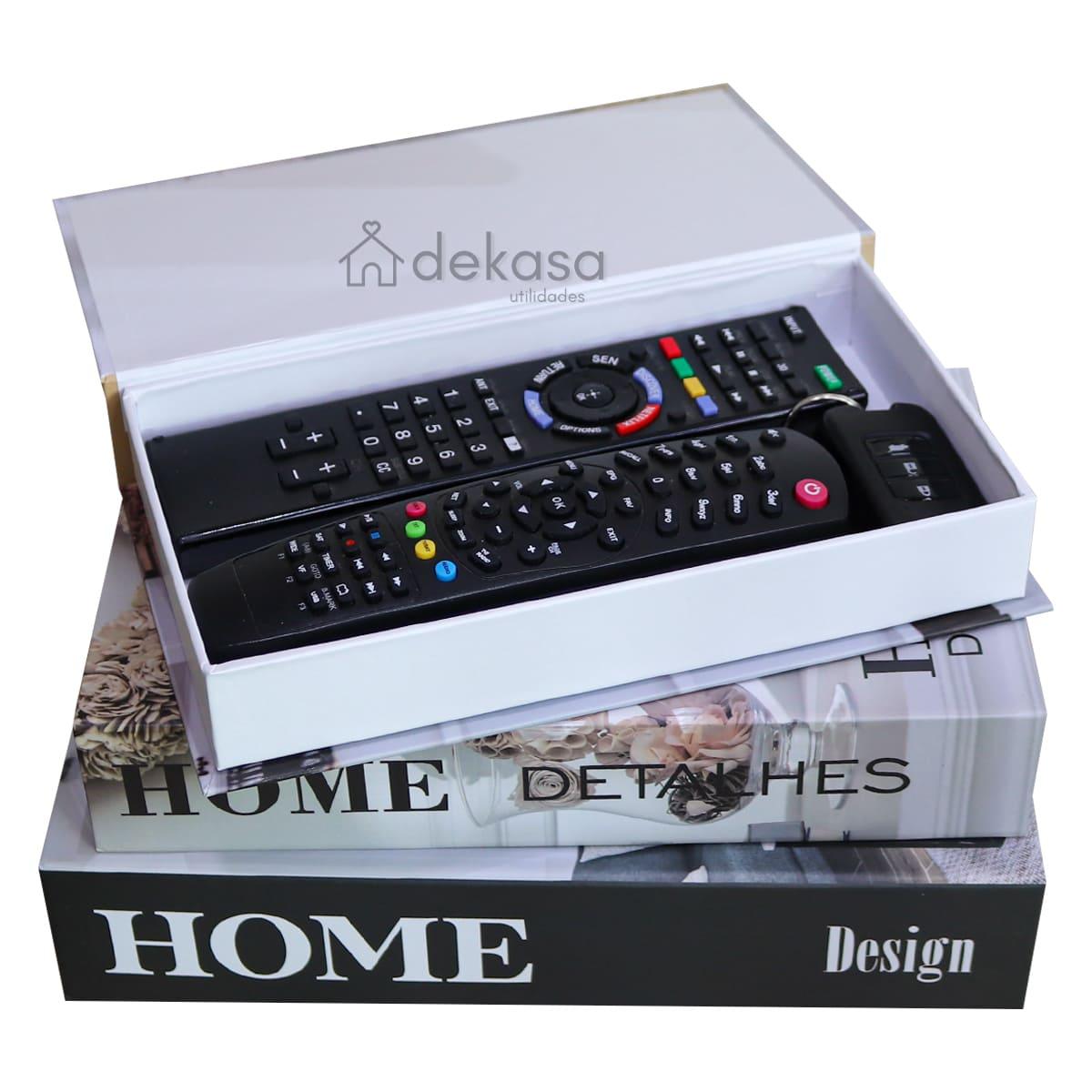 Livros Decorativos Organizadores Kit com 3 - Home Design