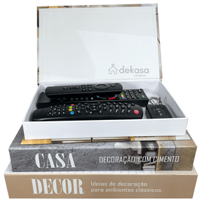 Kit 3 Livros Decorativos Organizadores Grande Luxo - Modelo DECOR