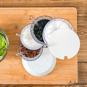 Porta Temperos Giratório 4 Potes em Vertical