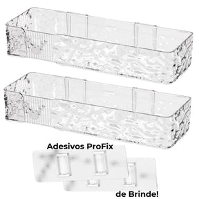 Prateleira Organizadora de Acrílico Vita Decora – Fixação Adesiva ProFix de BRINDE!