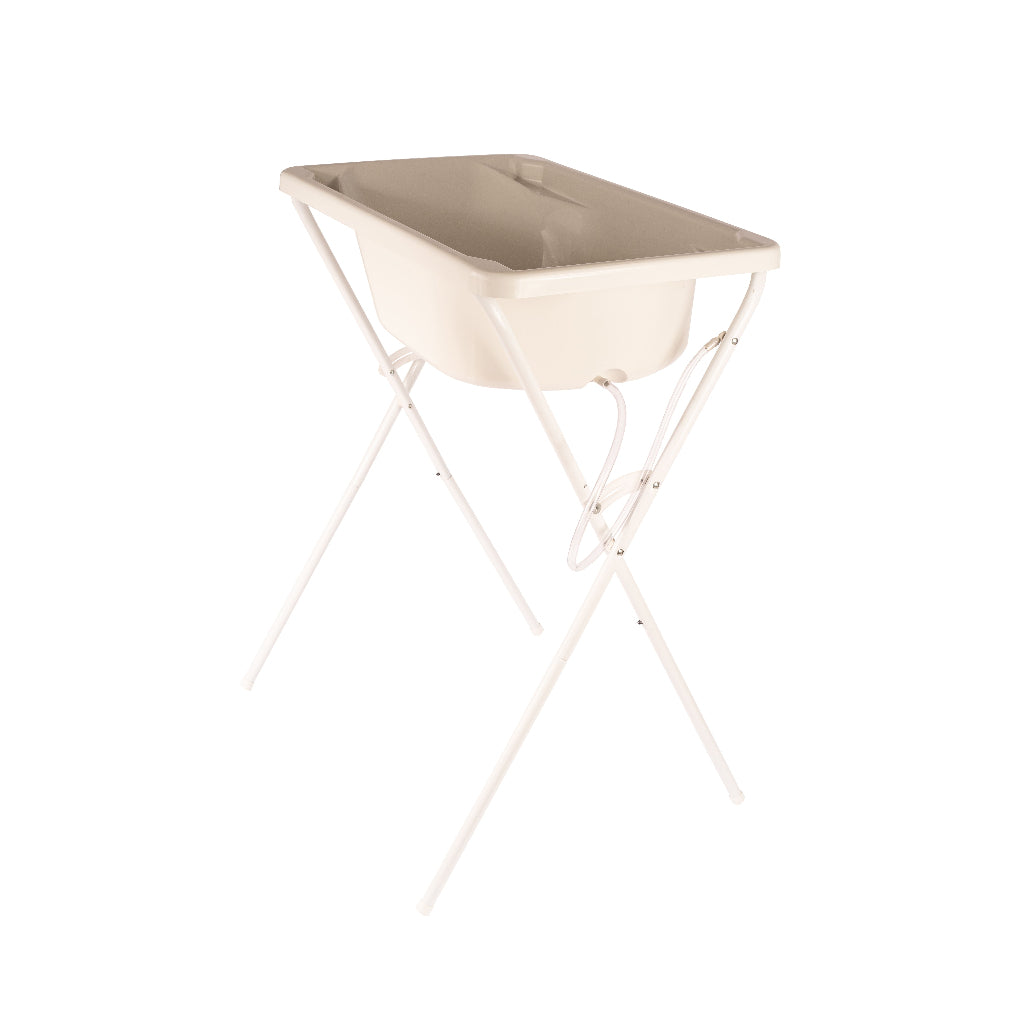 Banheira com suporte dobrável, tanque 34L, até 30Kg banheira para bebê segura
