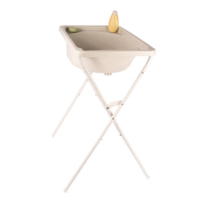 Banheira com suporte dobrável, tanque 34L, até 30Kg banheira para bebê segura