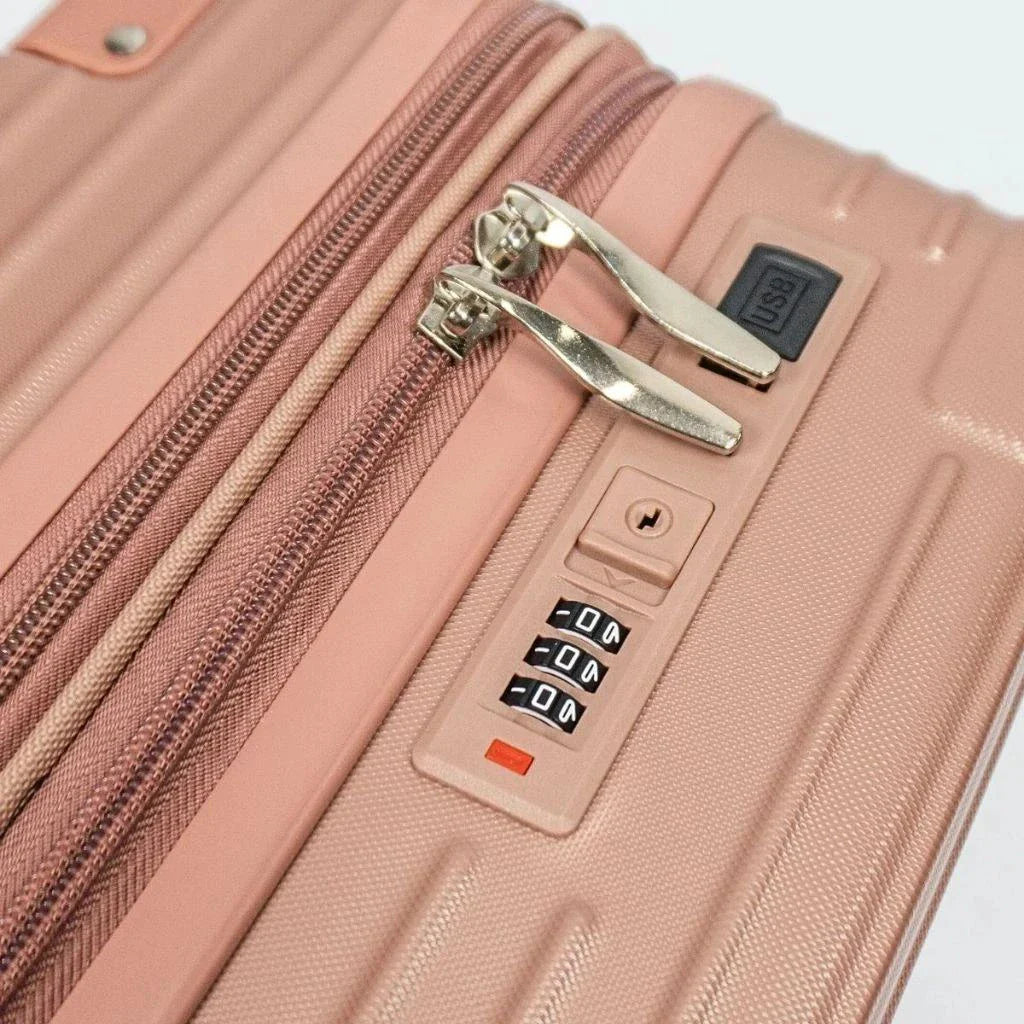 2 Malas Bordo Viagem + Frasqueira | Cadeado Numérico | Padrão ANAC | Rodinhas 360° |