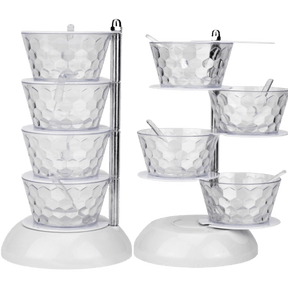 Porta Temperos Giratório 4 Potes em Vertical